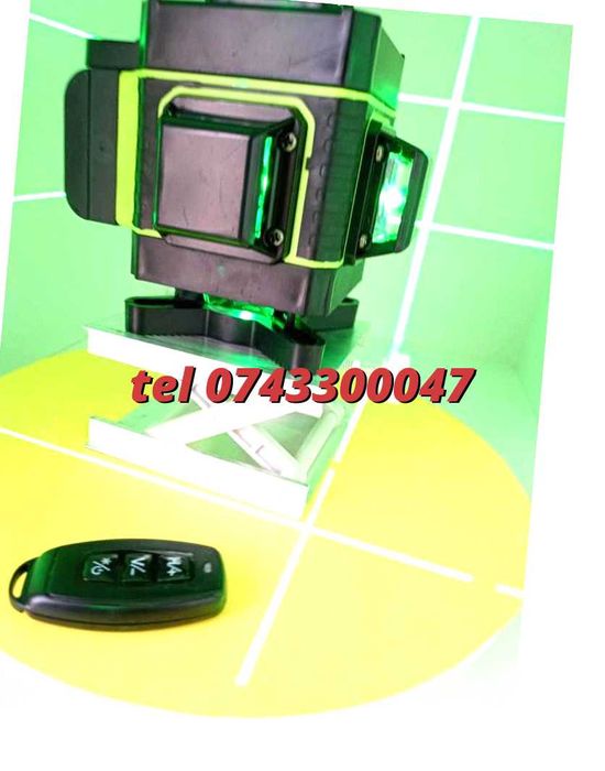 Promotie  Nivela Laser Verde  4d 16 Linii 30m Cu Detector Miez Germa