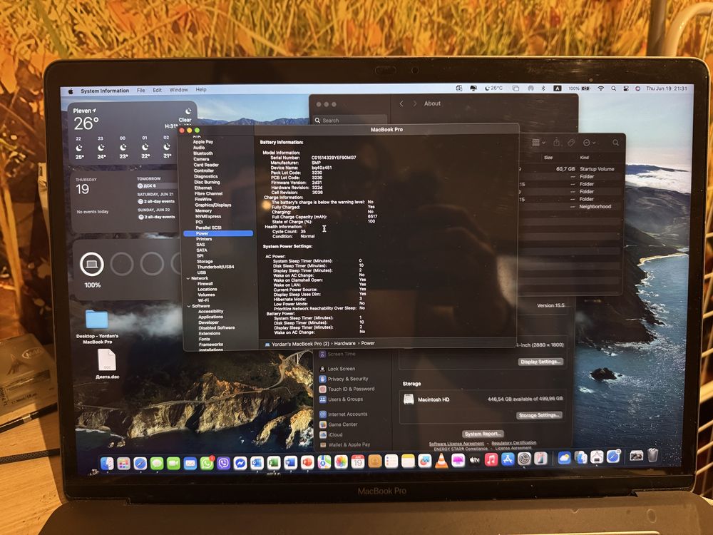 Macbook Pro 15 inc 2018 16 ram 512 ssd - Бартер