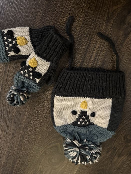 Зимна шапка и ръкавици Zara 1-3 години