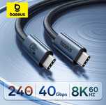 Baseus USB4 Type-C to Type-C PD 240W 40Gbps 8K-60Hz for MacBook Laptop