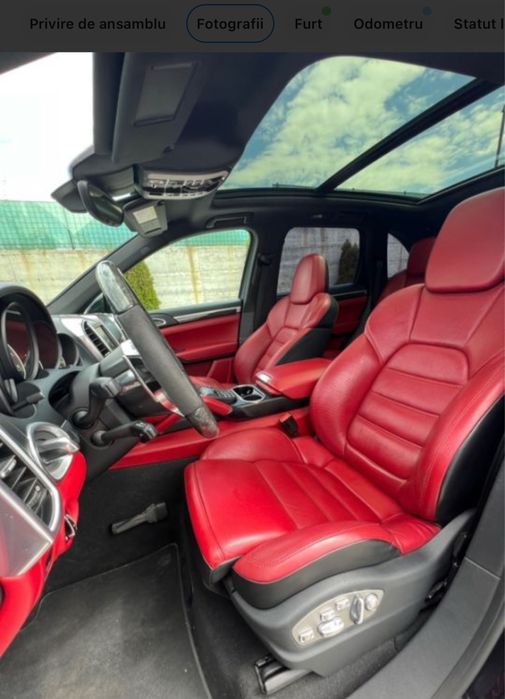 Porsche Cayenne S Hybrid Tiptronic S interior rosu