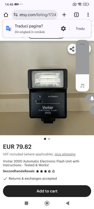 Vivitar Electronic flash 2000 automatic