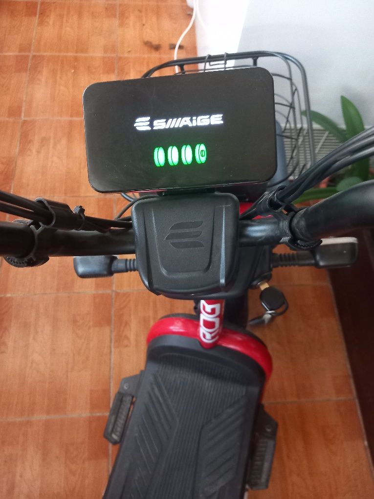 Moped cu Motor Electric , model G60 , 240W , baterie 48V 20Ah , Roșu