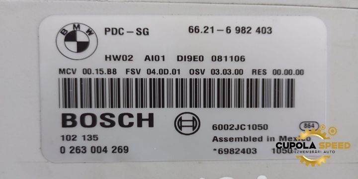 Modul senzori parcare 6982403 BMW Seria 1 E81/E82/E87/E88 [facelift]