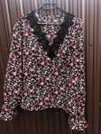 Bluza elegantă cu model floral L