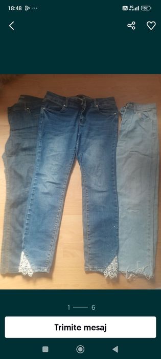 Blugi de damă diverse modele 3+1 cadou inel pl cu aur