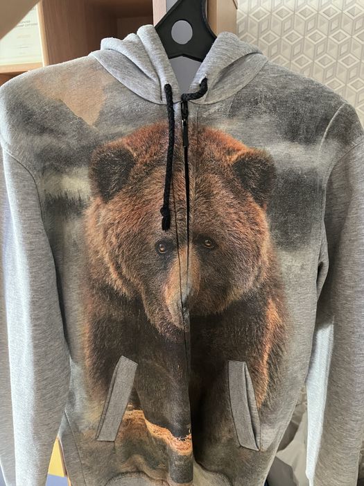 Кофта с принтом zip hoodie