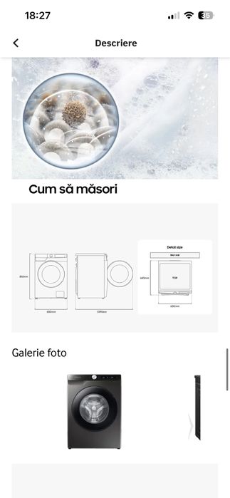 Urgent! Masina de spalat rufe frontala SAMSUNG