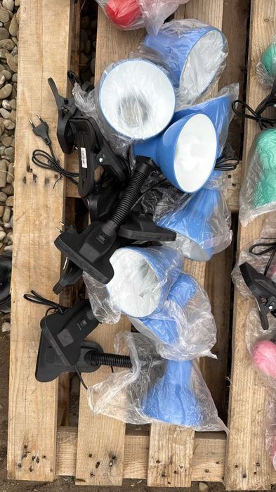 Lampă de birou cu clemă pentru blatul biroului, Bleu/Albastru