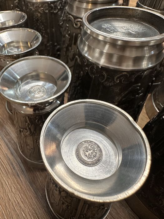Vand carafe pocal pahar zinc (arta, decor, vin, zinc, vintage)