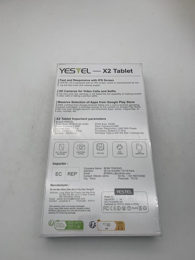 Tableta Yestel X2, 10 inch. 10Gb Ram. Sigilata, livrare inclusa