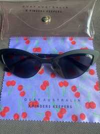 QUAY australia слънчеви очила cat eye котешки очила черни