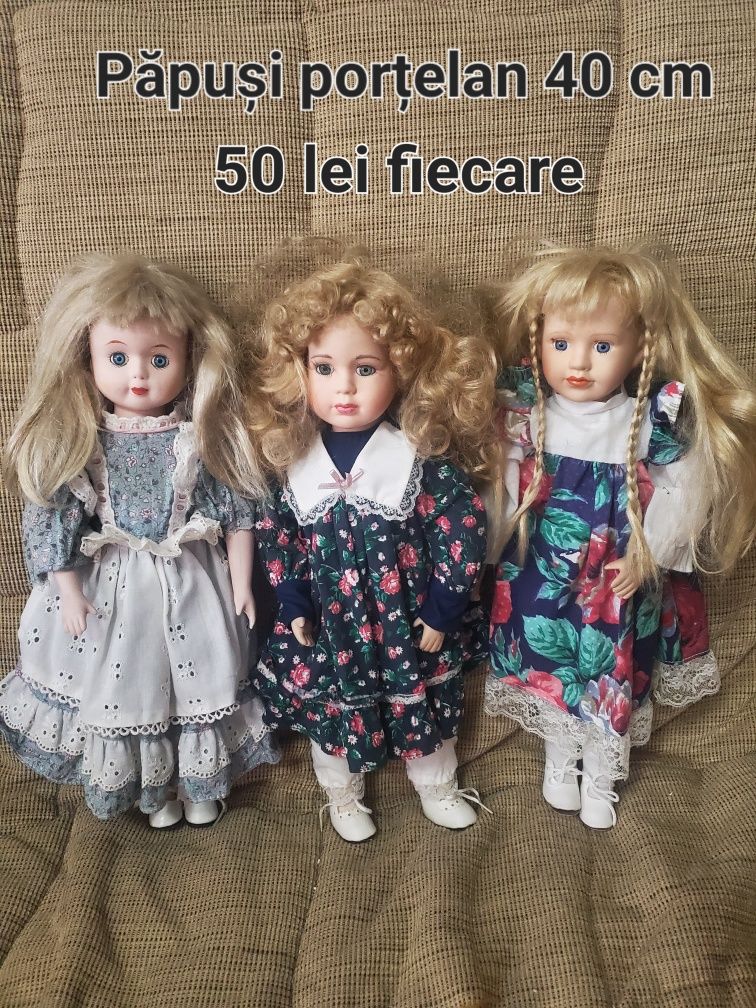 Păpuși porțelan 40 cm