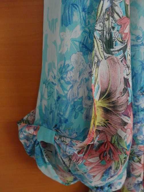 bluza Wallis din voal cu imprimeu floral marime 42-44