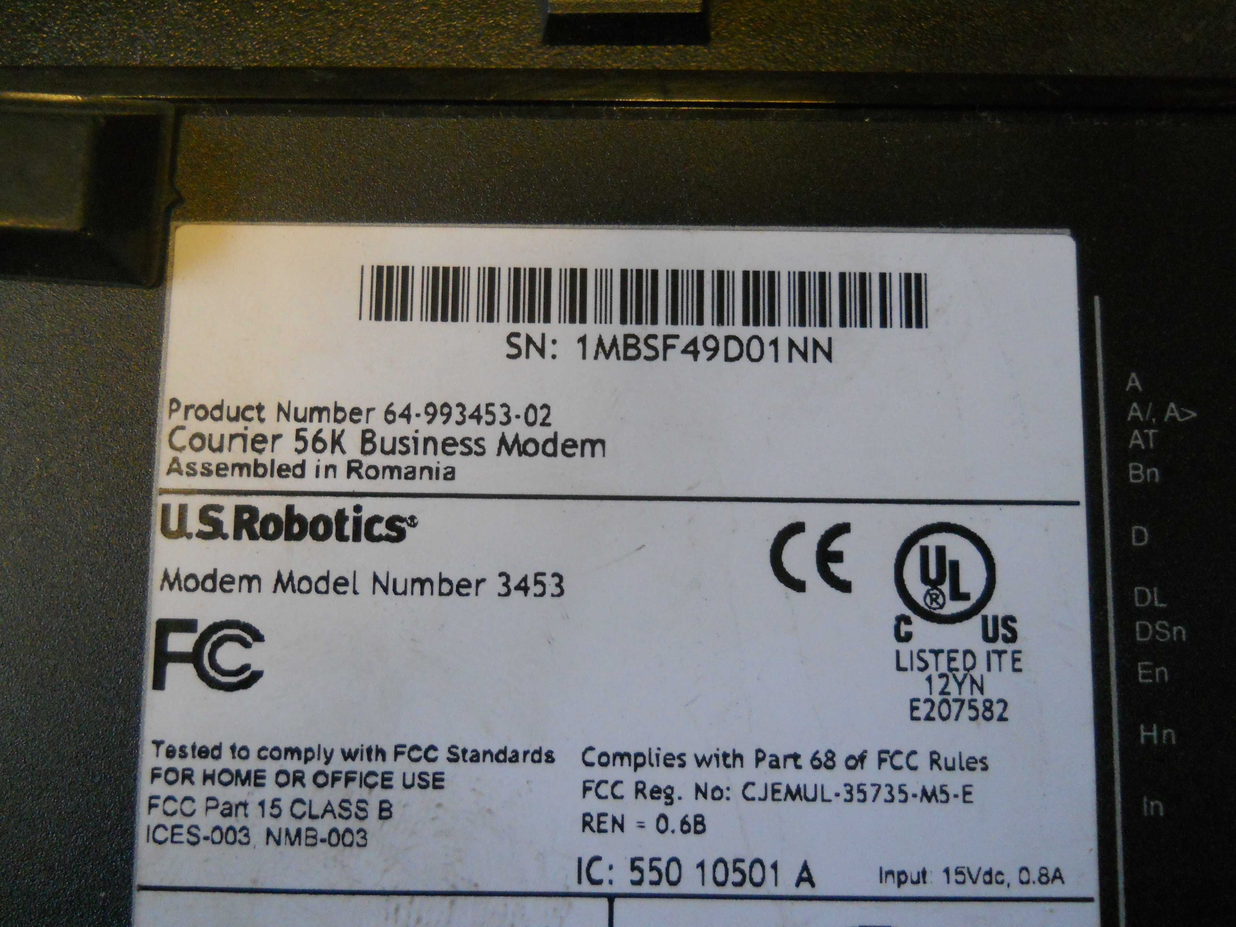 US Robotics Courier 56K Business Modem