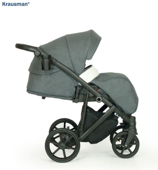 Carucior 3 in 1 Owo Plus Dark Grey - Krausman - Testat ADAC