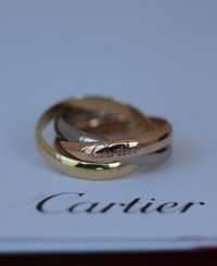 Позлатени пръстени и колиета Trinity de Cartier 750 / 18k