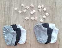 Бебешки универсални чорапки, подходящи за прохождане - 6 броя