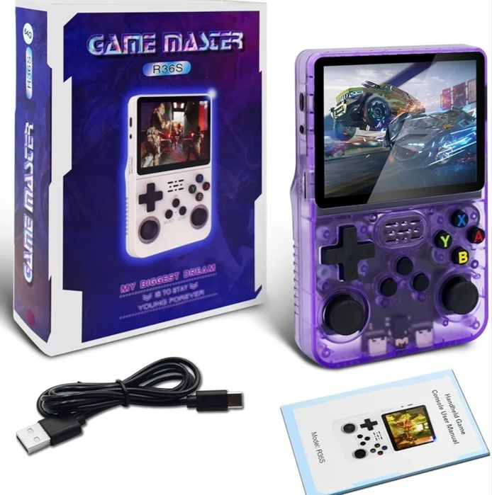 Ретро преносима конзола за видеоигри, 3.5 инчов екран