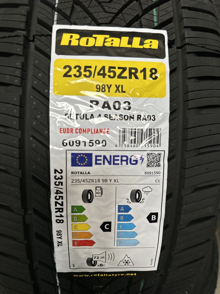 Нови всесезонни ROTALLA SETULA 4 SEASON RA03 235/45R18 98Y XL НОВ DOT
