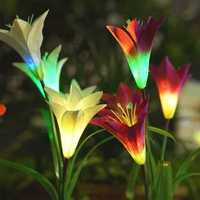 Соларна лампа лилиум Solar Light Flower, Соларна лампа цвете