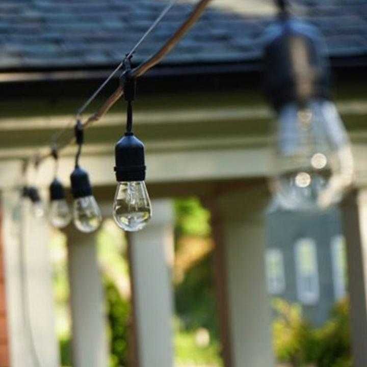Cablu Ghirlanda de exterior STRING 15m 15 becuri E27/ 12W/ 230V IP65