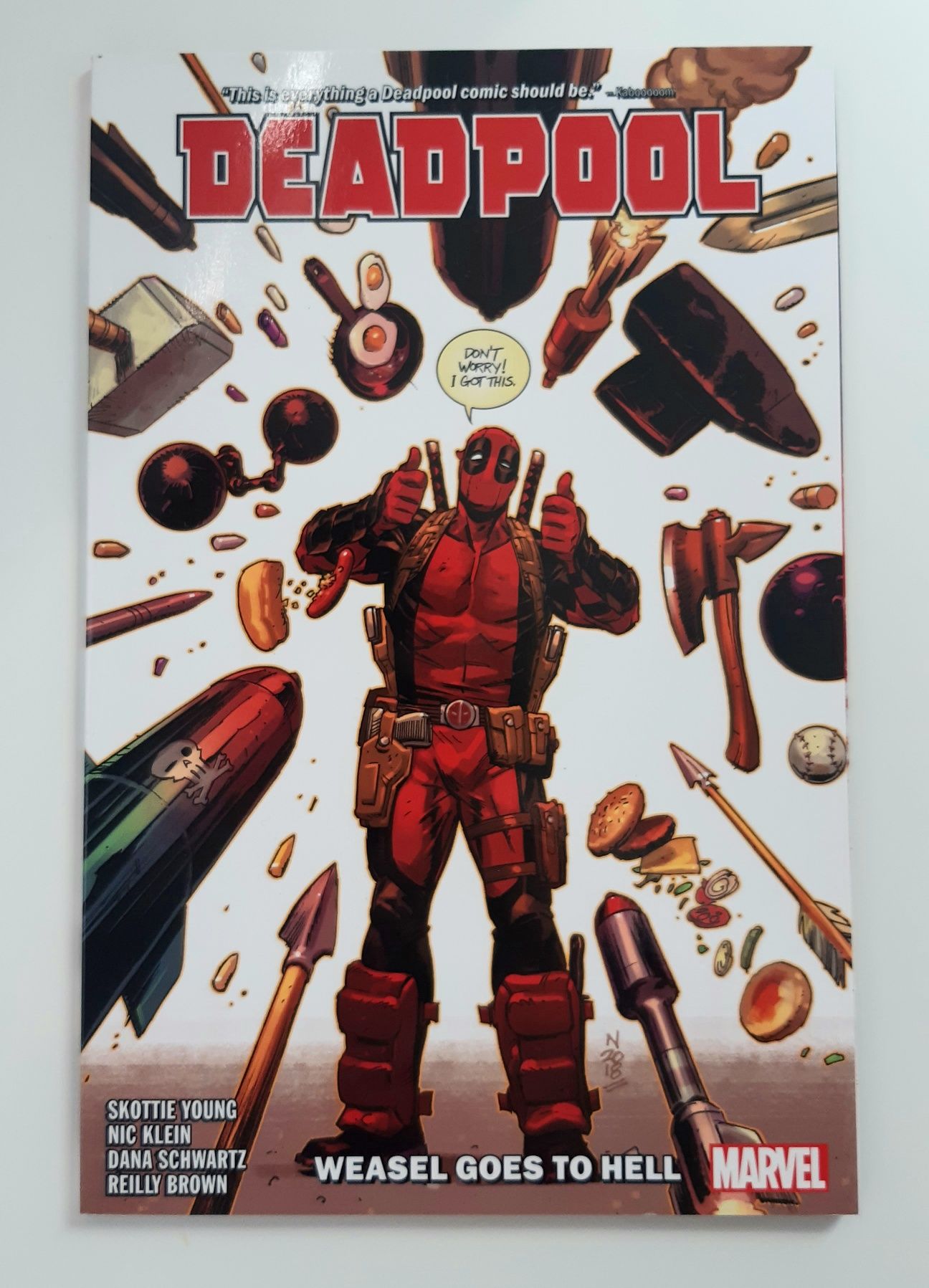 Deadpool Weasel Goes To Hell by Skottie Young