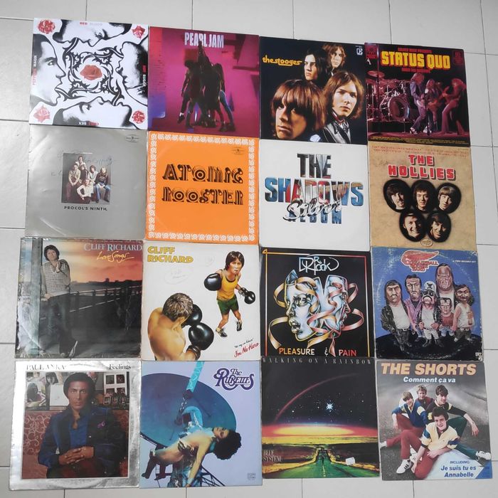 голяма колекция плочи с чуждестранни изпълнители рок, пънк, поп, джаз
