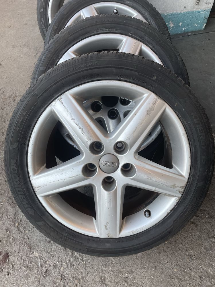 Jante cu anvelope audi vw skoda 5x112