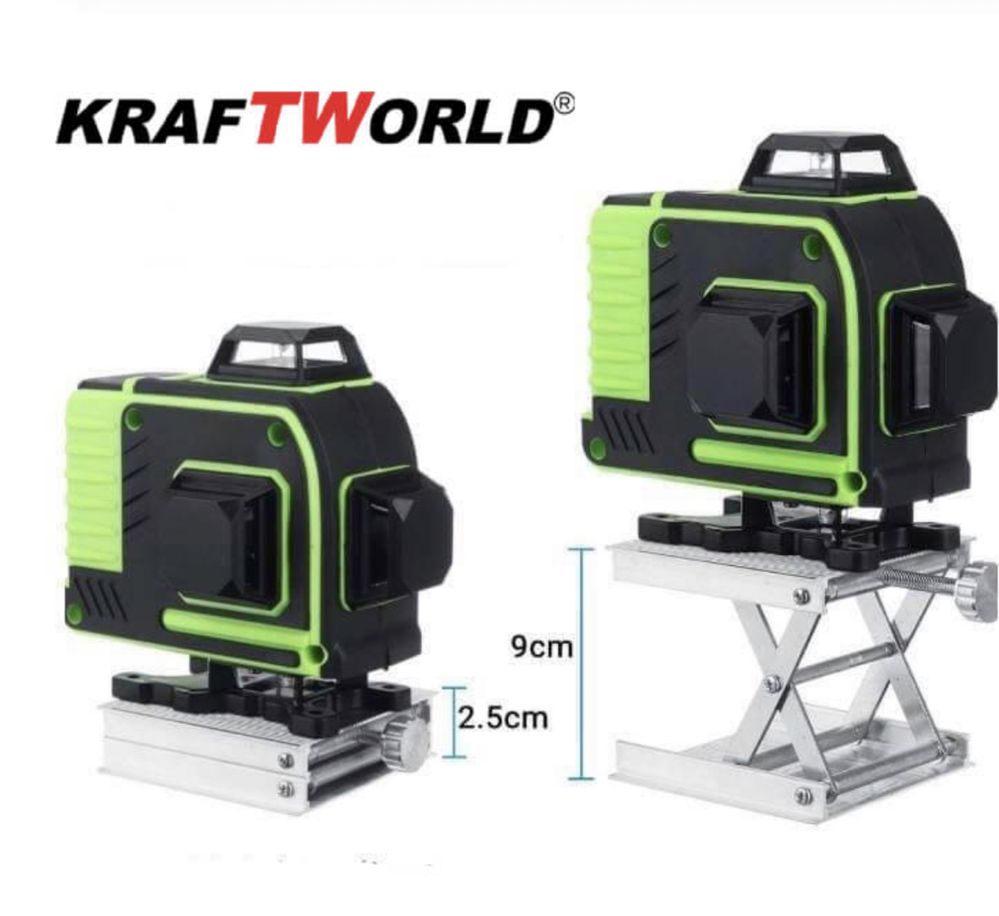 4D Лазерен Нивелир KRAFT WORLD с 16 Линии самонивилиращ се