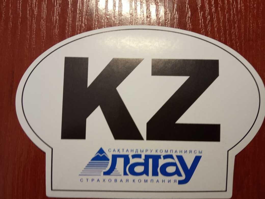 Наклейка на автомобиль KZ