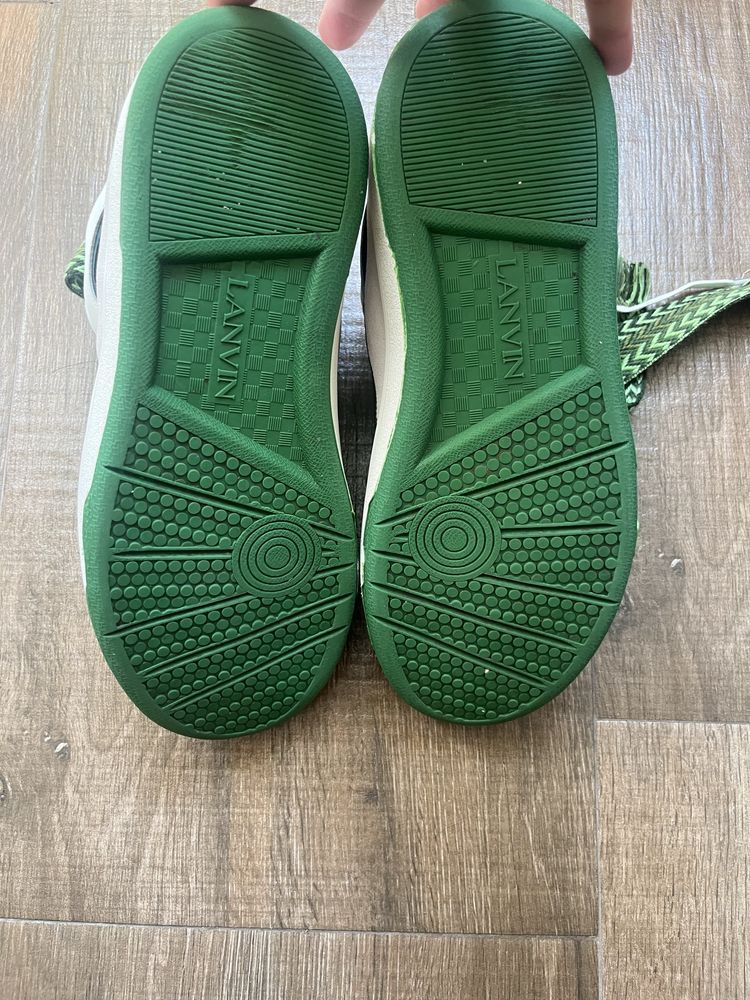 Lanvin Curb White & Green