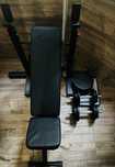 Set fitness, bodybuilding (banca, bare, discuri, gantere)