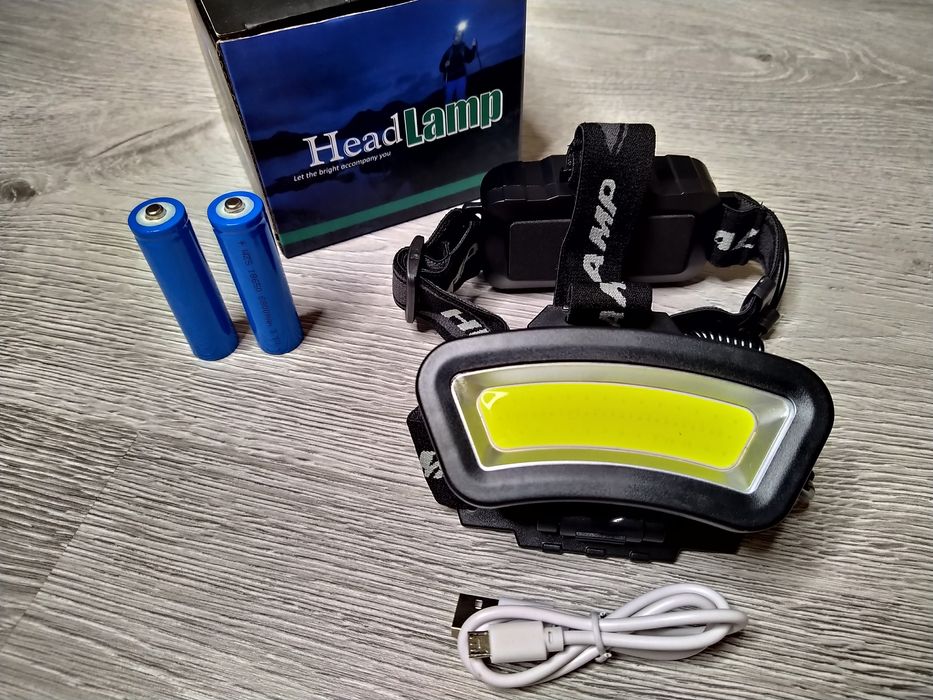 Lanterna Frontala POWER LIGHT MMC-116 Led COB Lumina Alba Rosie