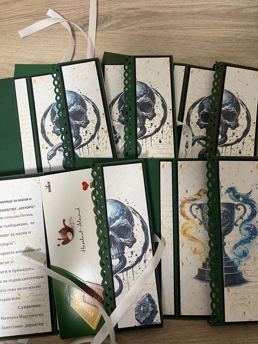 Ръчно изработени картички с шоколад