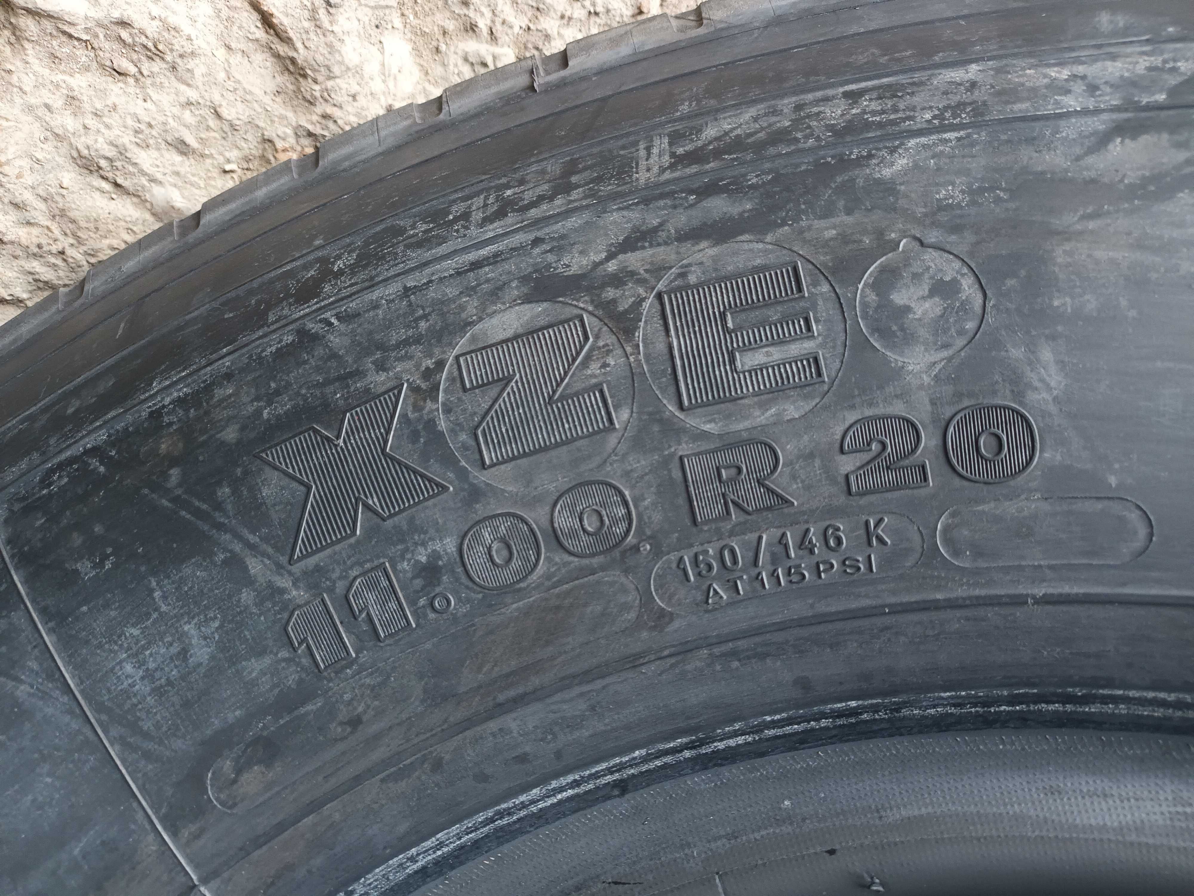 2 тежкотоварни гуми 11.00R20 Michelin XZE 150/146K 16PR пълен комплект