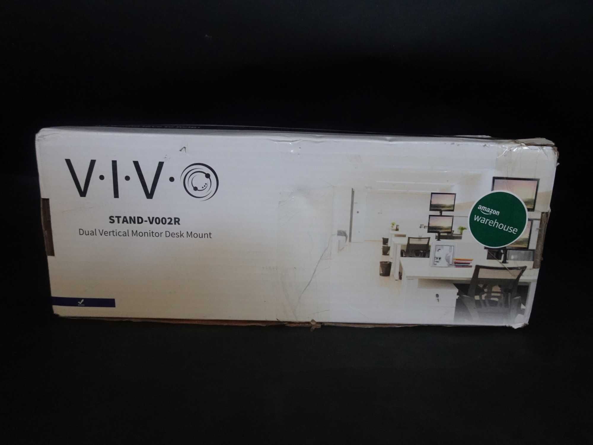 Suport de birou pentru monitor dublu VIVO , V002R , hard