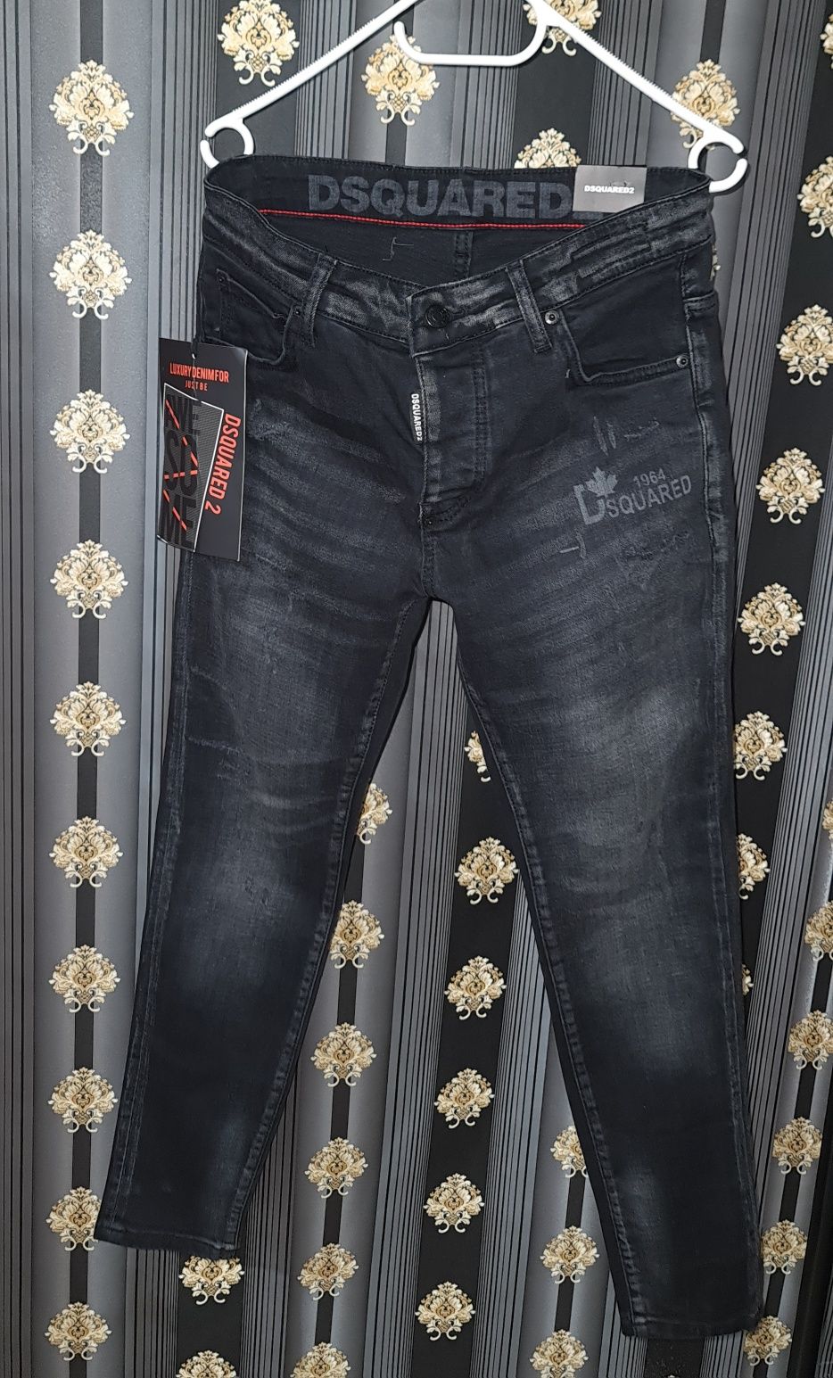 Blugi negri Dsquared2  men slim
