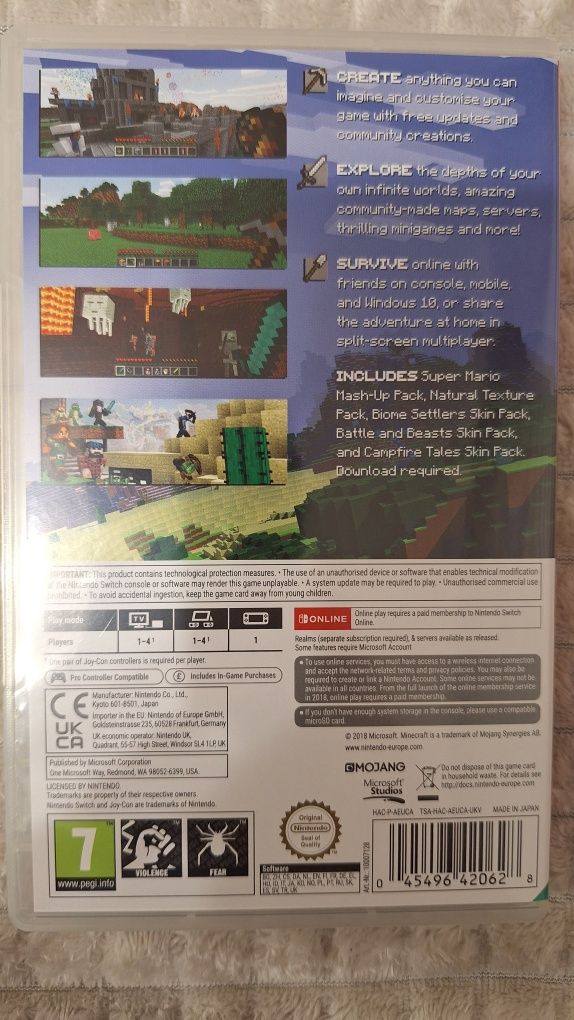 Minecraft за Nintendo Switch