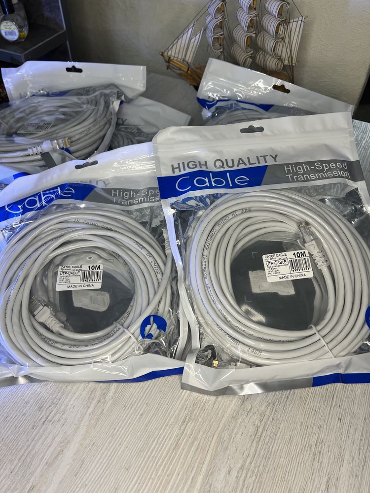 Сетевой кабель 10 м Ethernet cable Доставка Cat 6 RJ45