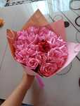 Buchet satin,trandafirii satin