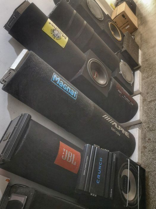 Stație amplificator subwoofer audio bass rms kit r16 r17 r19