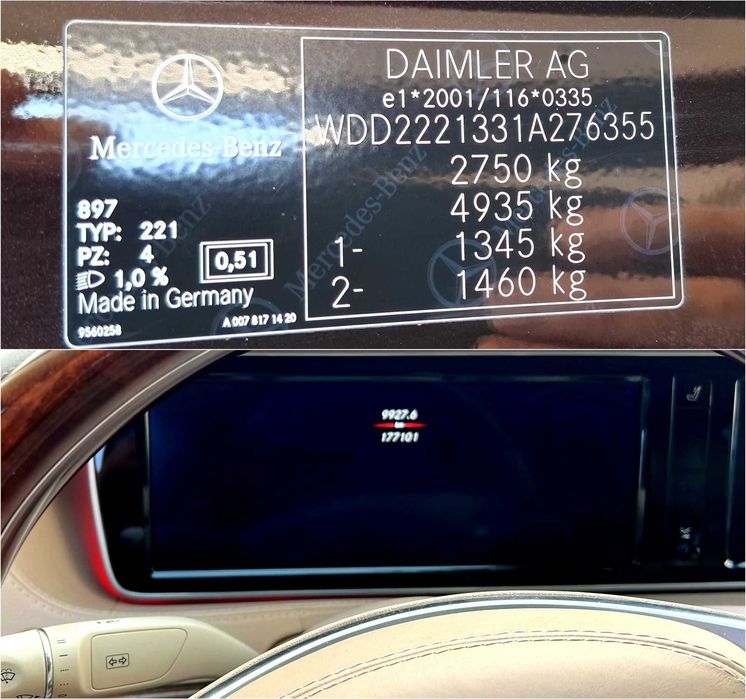 Mercedes-Benz S 350 4Matic LONG Istoric reprezentanță. Unic propr.