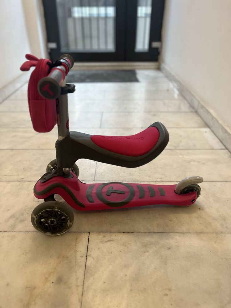 Trotineta 3 in 1 pentru copii T1 Scooter, Roz, SmarTrike