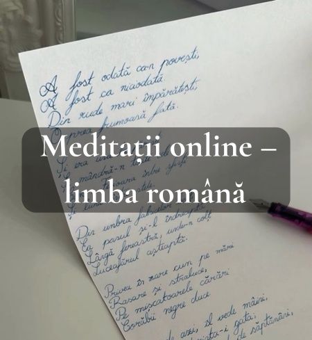 Meditații limba română