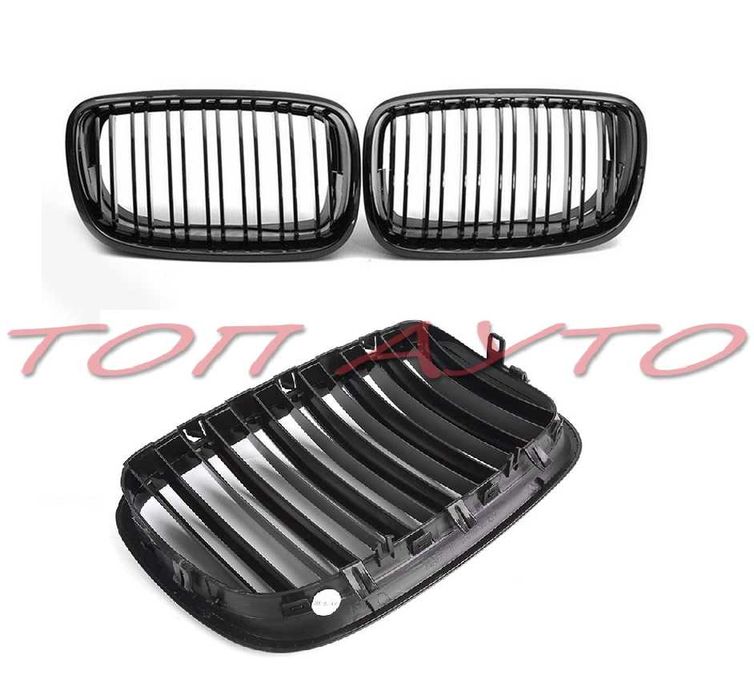 Двойни Бъбреци БМВ BMW E70 E71 Е72 Х5 Х6 Решетки Черен Гланц Лак 07-14