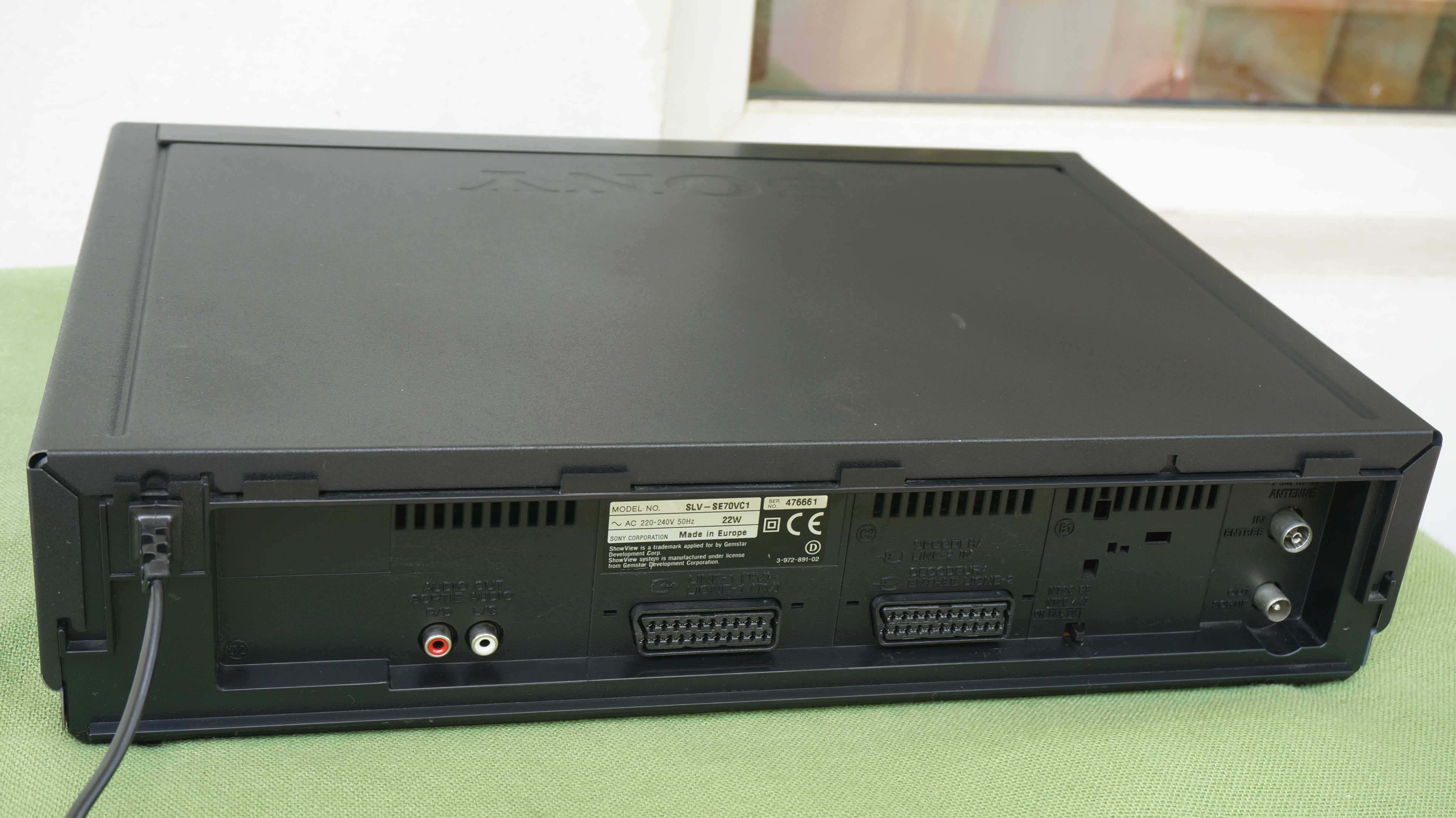 Video recorder VHS SONY model SLV-SE70 Stereo Hi-Fi