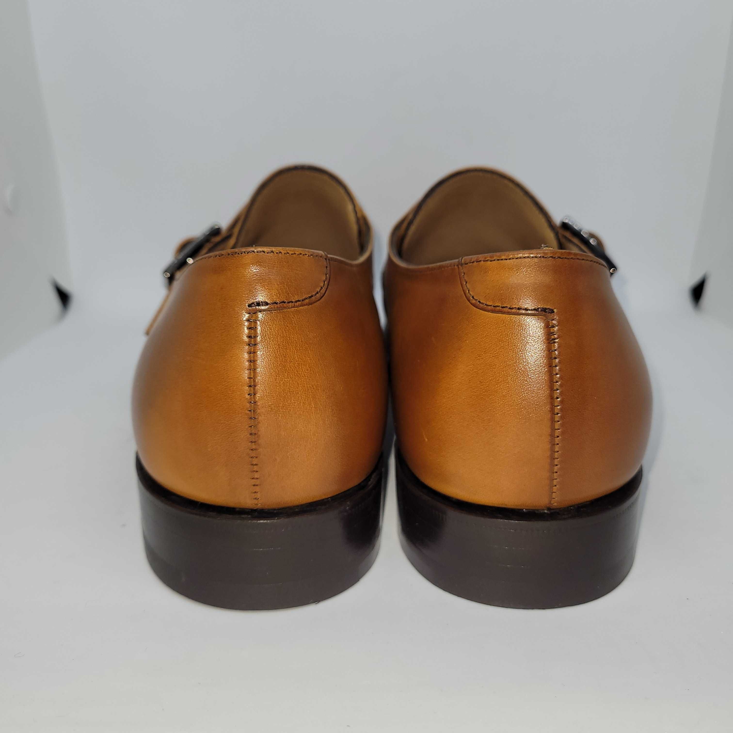 Church's "Lisbon" Leather Monkstrap, Old Chestnut, UK 8,5 F / EU 42,5