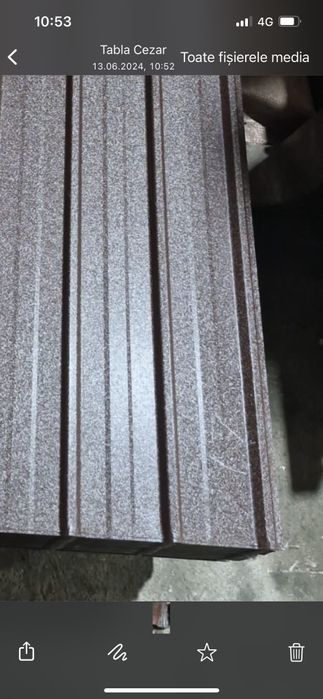 tabla cutata zincata si vopsita