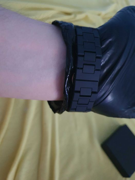 Ceas negru de lux din quartz pentru barbati Rolex